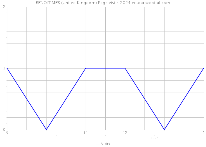 BENOIT MES (United Kingdom) Page visits 2024 