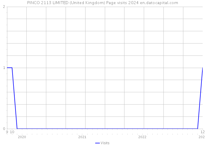 PINCO 2113 LIMITED (United Kingdom) Page visits 2024 