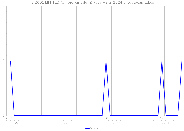 THB 2001 LIMITED (United Kingdom) Page visits 2024 