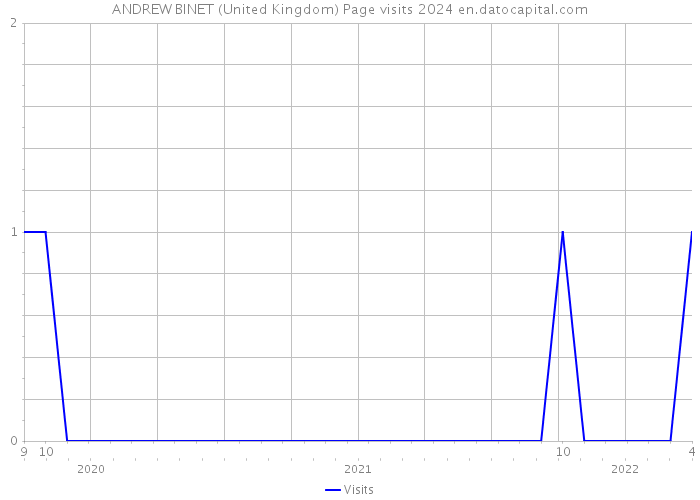 ANDREW BINET (United Kingdom) Page visits 2024 