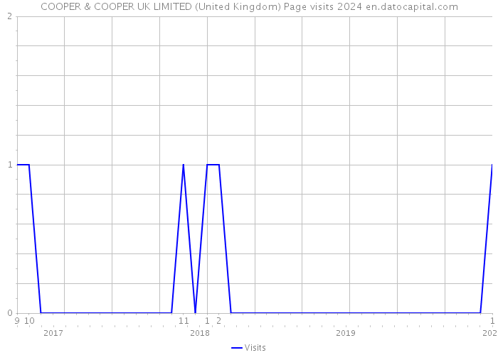 COOPER & COOPER UK LIMITED (United Kingdom) Page visits 2024 