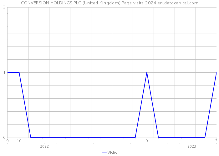 CONVERSION HOLDINGS PLC (United Kingdom) Page visits 2024 