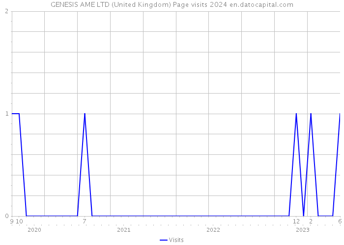 GENESIS AME LTD (United Kingdom) Page visits 2024 