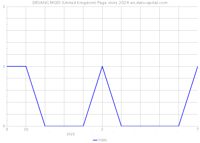 DEVANG MODI (United Kingdom) Page visits 2024 