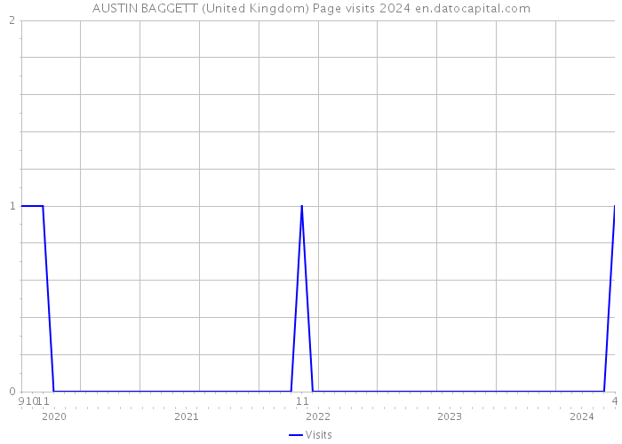 AUSTIN BAGGETT (United Kingdom) Page visits 2024 