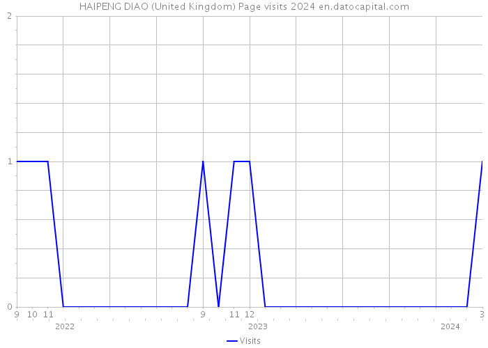 HAIPENG DIAO (United Kingdom) Page visits 2024 