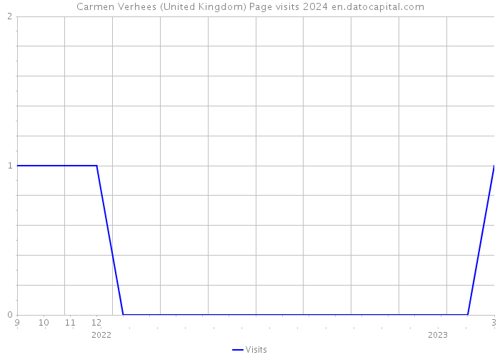 Carmen Verhees (United Kingdom) Page visits 2024 
