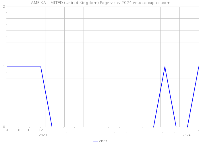 AMBIKA LIMITED (United Kingdom) Page visits 2024 