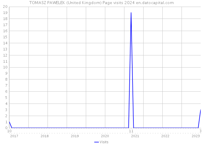 TOMASZ PAWELEK (United Kingdom) Page visits 2024 