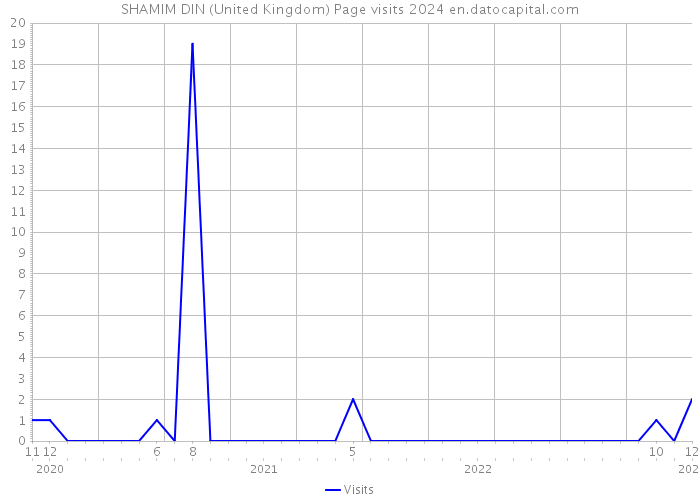 SHAMIM DIN (United Kingdom) Page visits 2024 
