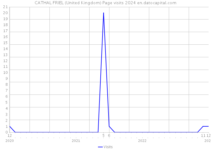 CATHAL FRIEL (United Kingdom) Page visits 2024 