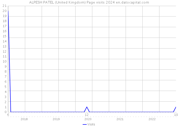 ALPESH PATEL (United Kingdom) Page visits 2024 