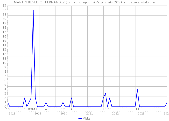 MARTIN BENEDICT FERNANDEZ (United Kingdom) Page visits 2024 
