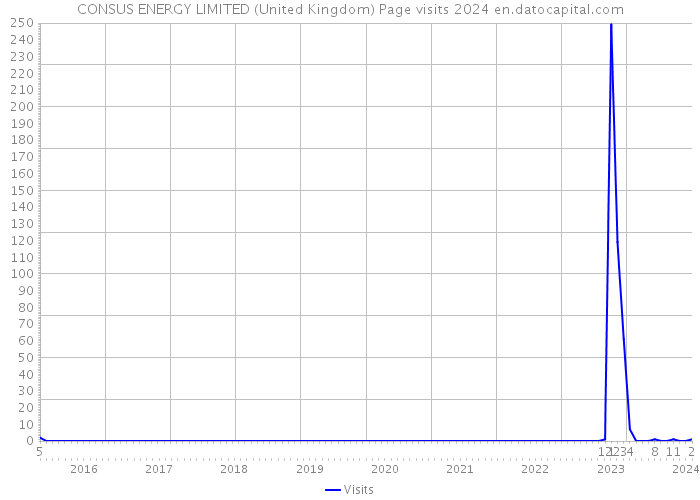 CONSUS ENERGY LIMITED (United Kingdom) Page visits 2024 