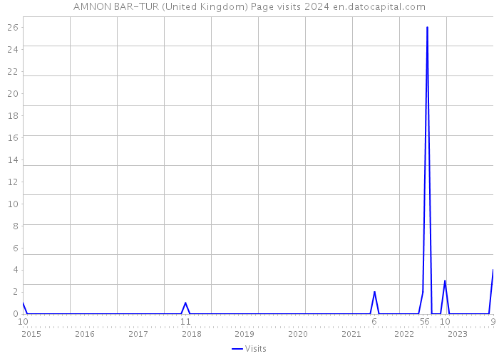 AMNON BAR-TUR (United Kingdom) Page visits 2024 