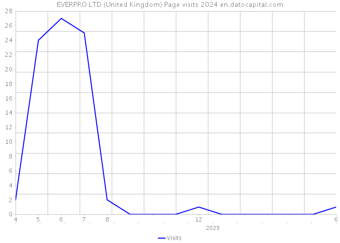 EVERPRO LTD (United Kingdom) Page visits 2024 