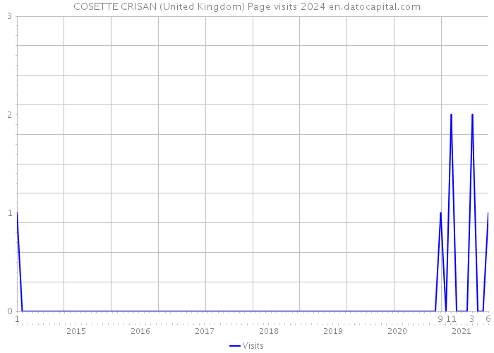 COSETTE CRISAN (United Kingdom) Page visits 2024 