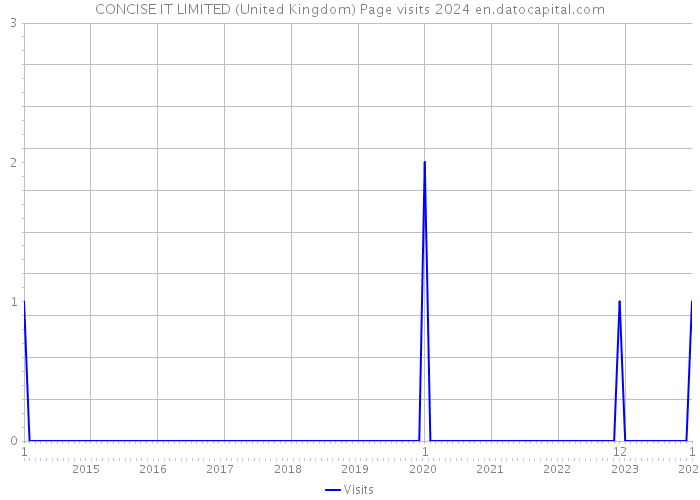 CONCISE IT LIMITED (United Kingdom) Page visits 2024 