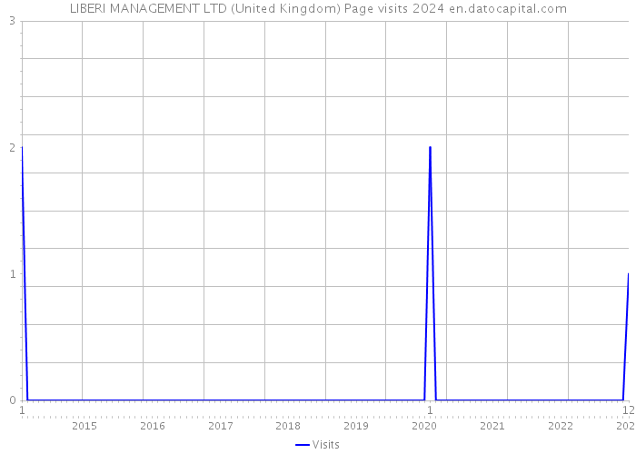 LIBERI MANAGEMENT LTD (United Kingdom) Page visits 2024 