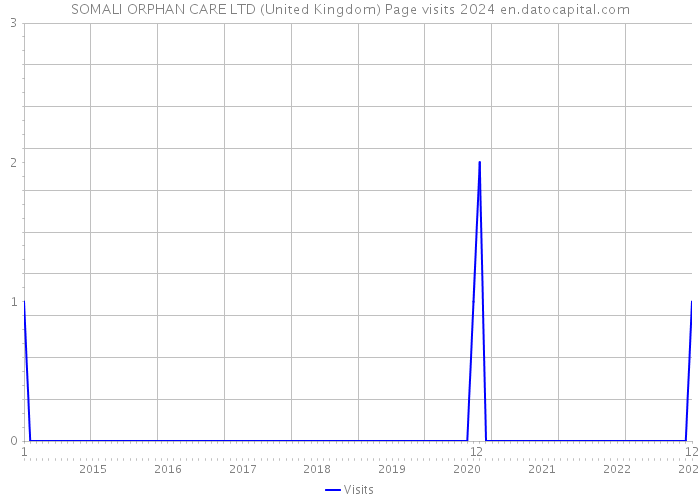 SOMALI ORPHAN CARE LTD (United Kingdom) Page visits 2024 