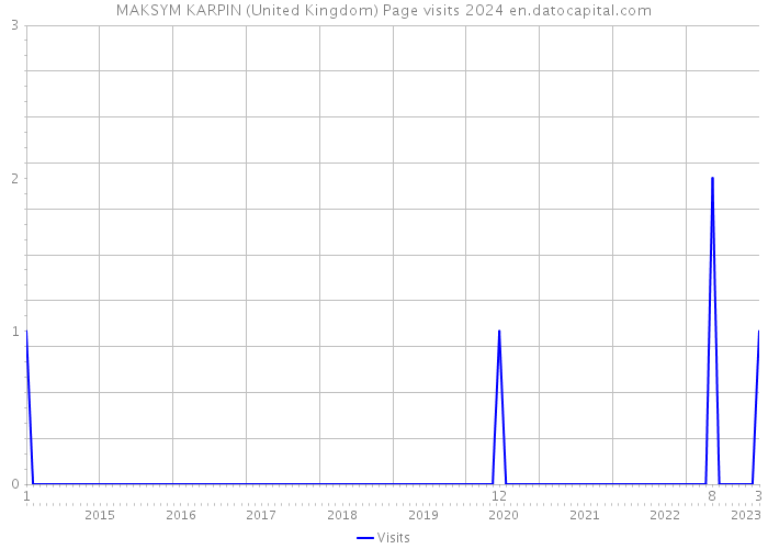 MAKSYM KARPIN (United Kingdom) Page visits 2024 