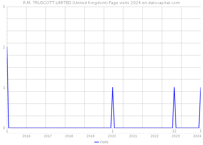 R.M. TRUSCOTT LIMITED (United Kingdom) Page visits 2024 