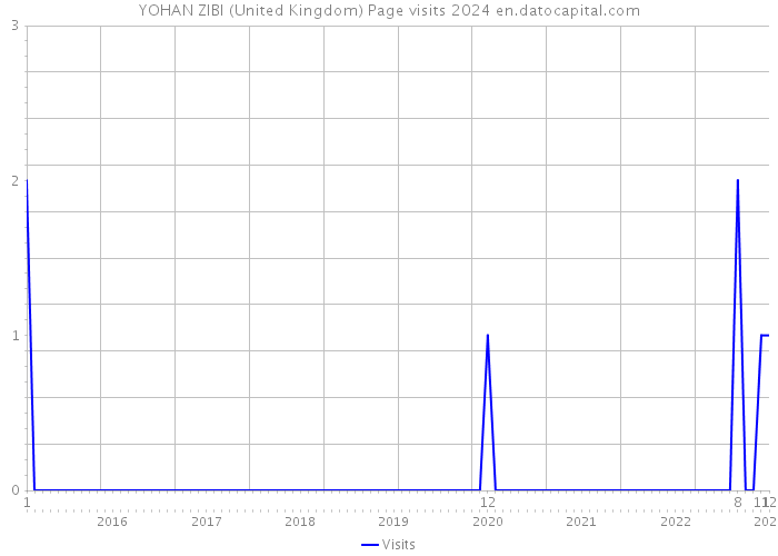 YOHAN ZIBI (United Kingdom) Page visits 2024 
