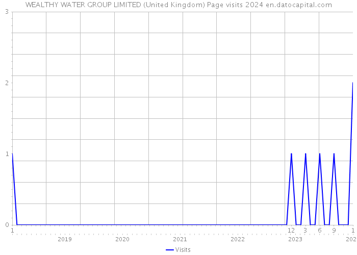 WEALTHY WATER GROUP LIMITED (United Kingdom) Page visits 2024 