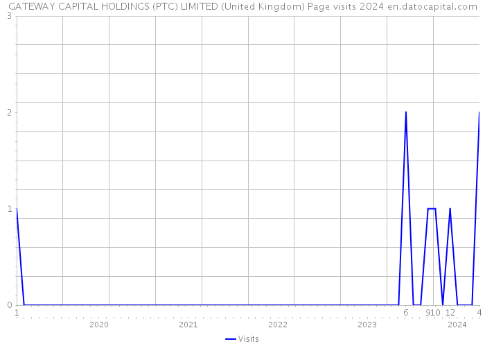 GATEWAY CAPITAL HOLDINGS (PTC) LIMITED (United Kingdom) Page visits 2024 