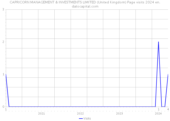 CAPRICORN MANAGEMENT & INVESTMENTS LIMITED (United Kingdom) Page visits 2024 
