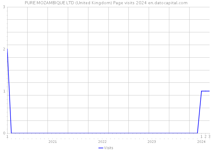 PURE MOZAMBIQUE LTD (United Kingdom) Page visits 2024 