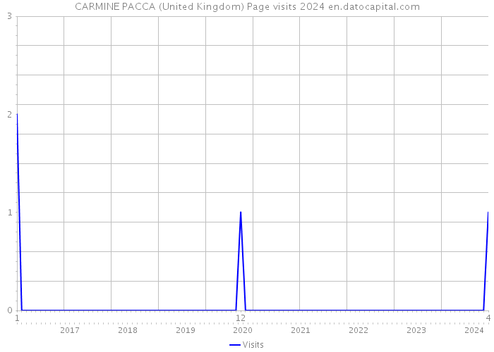 CARMINE PACCA (United Kingdom) Page visits 2024 