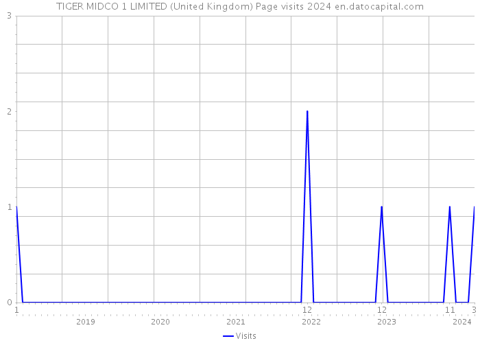 TIGER MIDCO 1 LIMITED (United Kingdom) Page visits 2024 