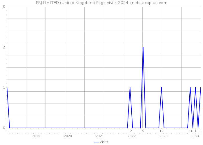 PRJ LIMITED (United Kingdom) Page visits 2024 