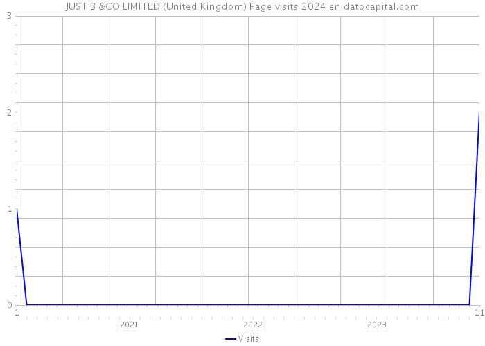 JUST B &CO LIMITED (United Kingdom) Page visits 2024 