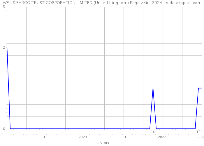 WELLS FARGO TRUST CORPORATION LIMITED (United Kingdom) Page visits 2024 