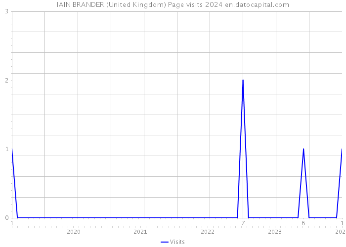 IAIN BRANDER (United Kingdom) Page visits 2024 