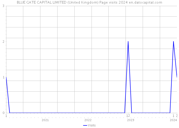 BLUE GATE CAPITAL LIMITED (United Kingdom) Page visits 2024 