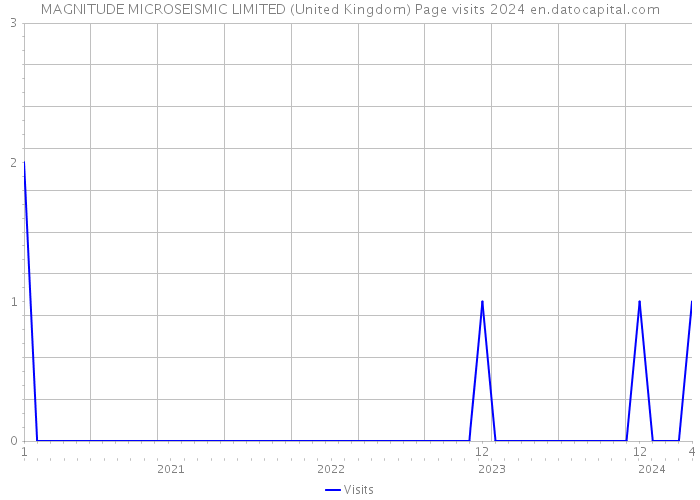 MAGNITUDE MICROSEISMIC LIMITED (United Kingdom) Page visits 2024 