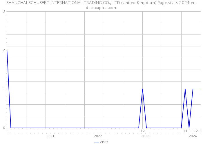 SHANGHAI SCHUBERT INTERNATIONAL TRADING CO., LTD (United Kingdom) Page visits 2024 