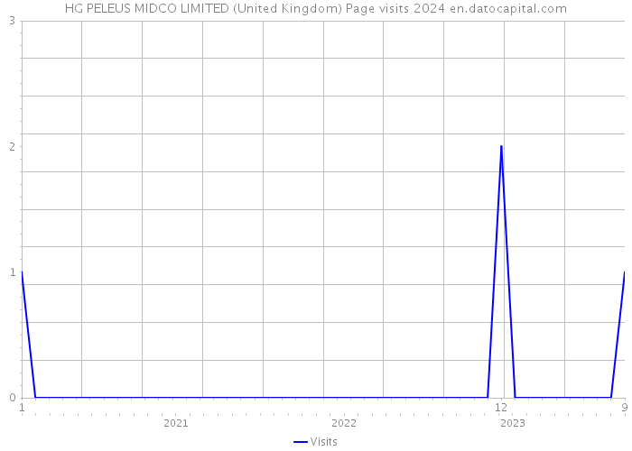 HG PELEUS MIDCO LIMITED (United Kingdom) Page visits 2024 