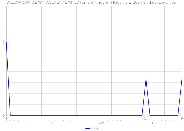 WILLOW CAPITAL MANAGEMENT LIMITED (United Kingdom) Page visits 2024 
