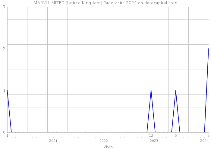MARVI LIMITED (United Kingdom) Page visits 2024 