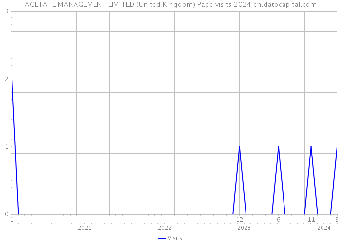 ACETATE MANAGEMENT LIMITED (United Kingdom) Page visits 2024 