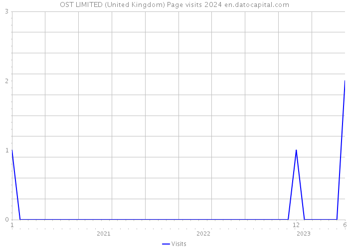 OST LIMITED (United Kingdom) Page visits 2024 