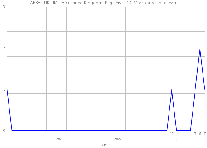 WEBER UK LIMITED (United Kingdom) Page visits 2024 