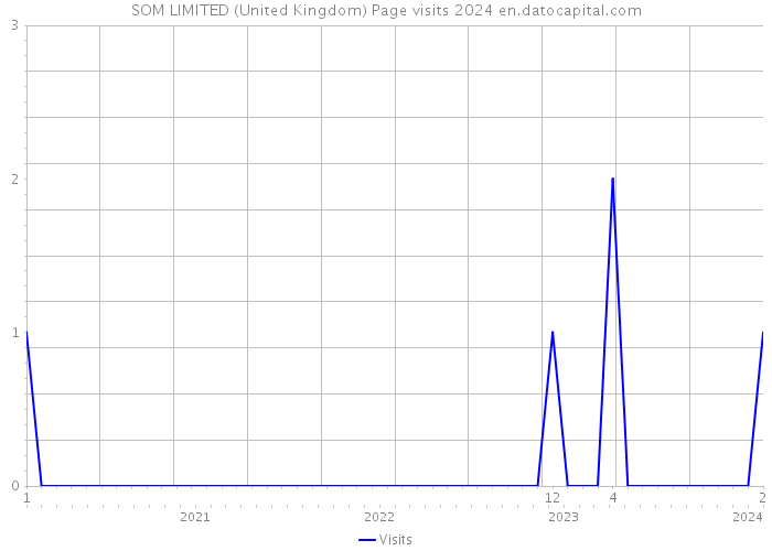 SOM LIMITED (United Kingdom) Page visits 2024 