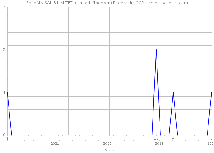 SALAMA SALIB LIMITED (United Kingdom) Page visits 2024 
