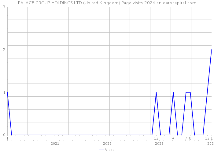 PALACE GROUP HOLDINGS LTD (United Kingdom) Page visits 2024 