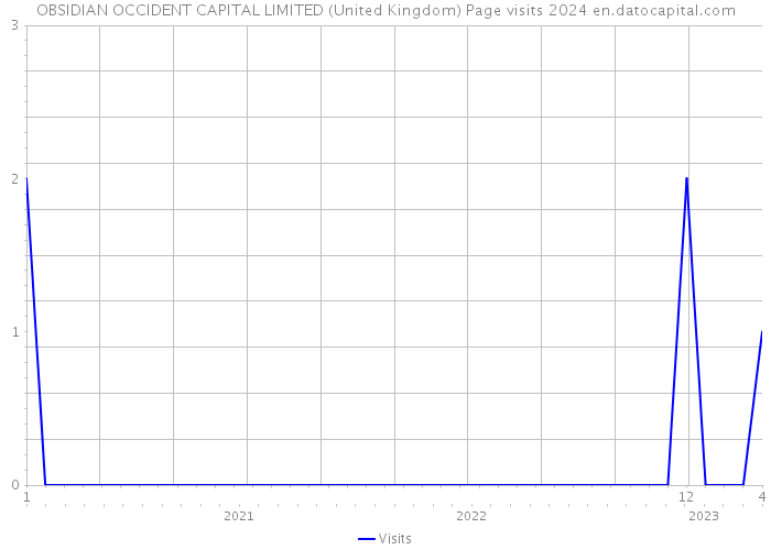 OBSIDIAN OCCIDENT CAPITAL LIMITED (United Kingdom) Page visits 2024 